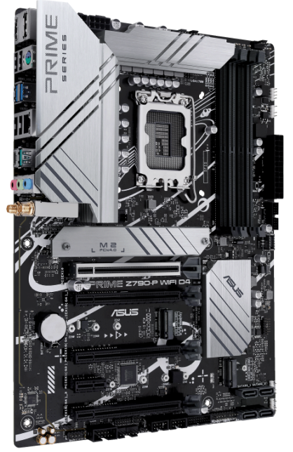 

Материнская плата ATX ASUS PRIME Z790-P WIFI D4 (LGA1700, Z790, 4*DDR4 (5333), 4*SATA 6G RAID, 3*M.2, 5*PCIE, 2.5Glan, WiFi, BT, HDMI, DP, USB Type-C,, PRIME Z790-P WIFI D4