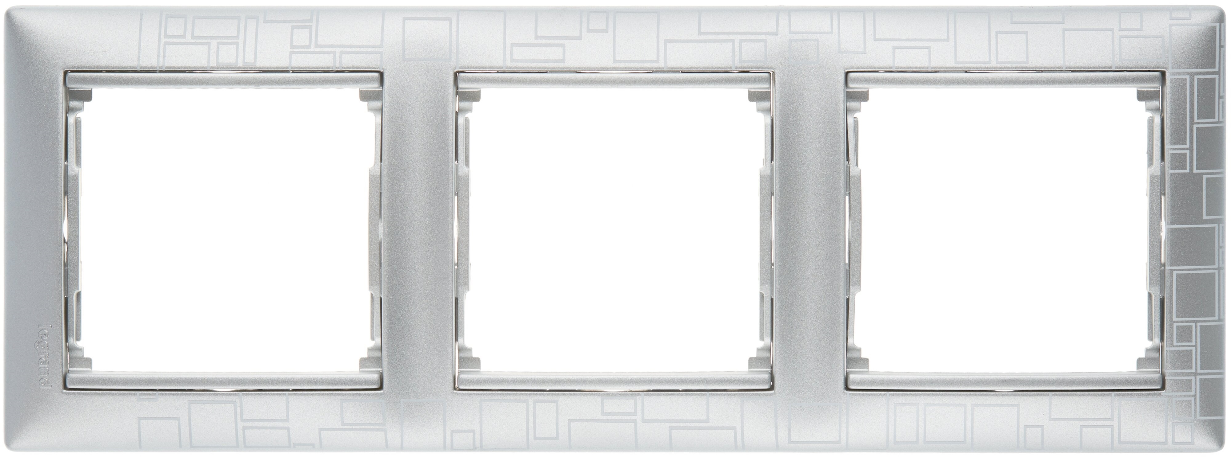 

Рамка Legrand 770343 Valena CLASSIC - 3 поста, алюминий модерн, 770343
