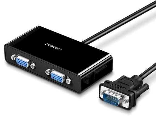 

Разветвитель UGREEN 20918 SVGA/2*SVGA splitter, черный, 20918