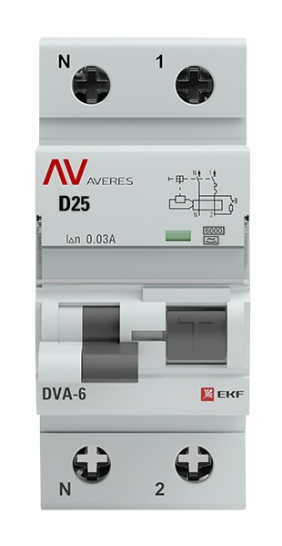 фото Автомат дифференциальный EKF rcbo6-1pn-25D-30-a-av в Перми