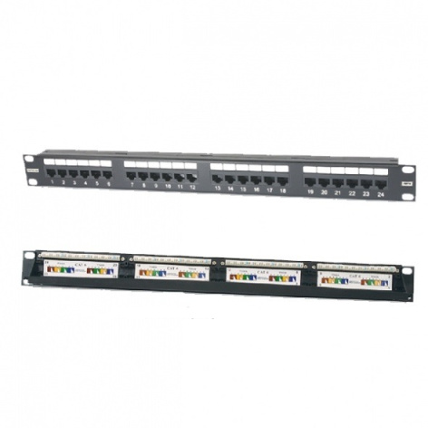 фото Патч-панель 19, 24xRJ45, UTP, Кат. 6 Eurolan 27B-U6-24BL в Уфе