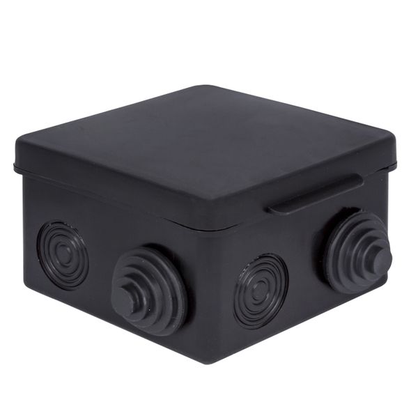 

Коробка распределительная EKF plc-kmr-030-031-2b КМР-030-031 с крышкой (80х80х50), 7 мембр. вводов чёрная IP54 розн. стикер, plc-kmr-030-031-2b