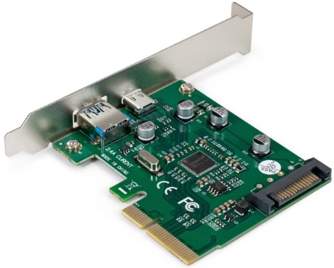 

Контроллер Exegate EXE-320-1A1C EX298302RUS PCI-E x4 v3.0, USB 3.2, USB Type-C, до 10 Гбит/с, разъем доп.питания, EXE-320-1A1C