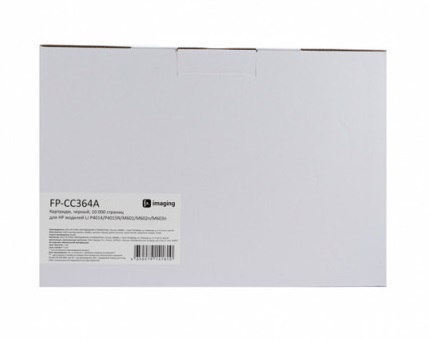 

Картридж F+ FP-CC364A черный, 10 000 страниц, для HP моделей LJ P4014/P4015N/M601/M602n/M603n, FP-CC364A