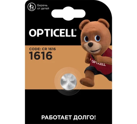 Изображение товара Литиевая батарейка OPTICELL 5060012 CR1616 3 В
