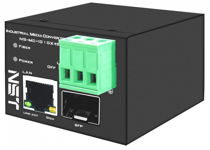 

Медиаконвертер промышленный NST NS-MC-1G1Gx/IS компактный медиаконвертер Gigabit Ethernet, SFP 1000Мбит/c., NS-MC-1G1Gx/IS