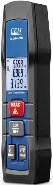 Изображение товара Лазерный дальномер CEM iLDM-30 с Bluetooth и подсветкой дисплея