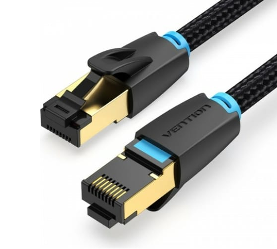

Кабель патч-корд Vention IKGBI прямой SFTP cat.8 RJ45 - 3м., черный, тканевая оплетка, IKGBI