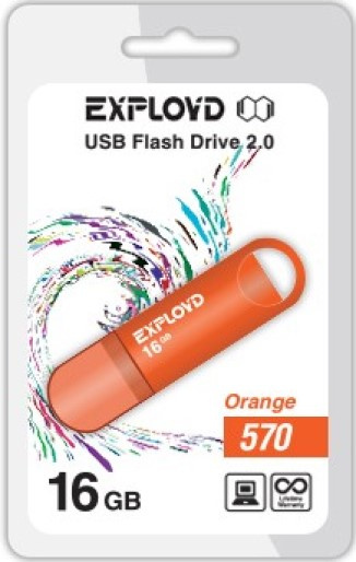 фото Накопитель USB 2.0 16GB Exployd EX-16GB-570-Orange в Перми