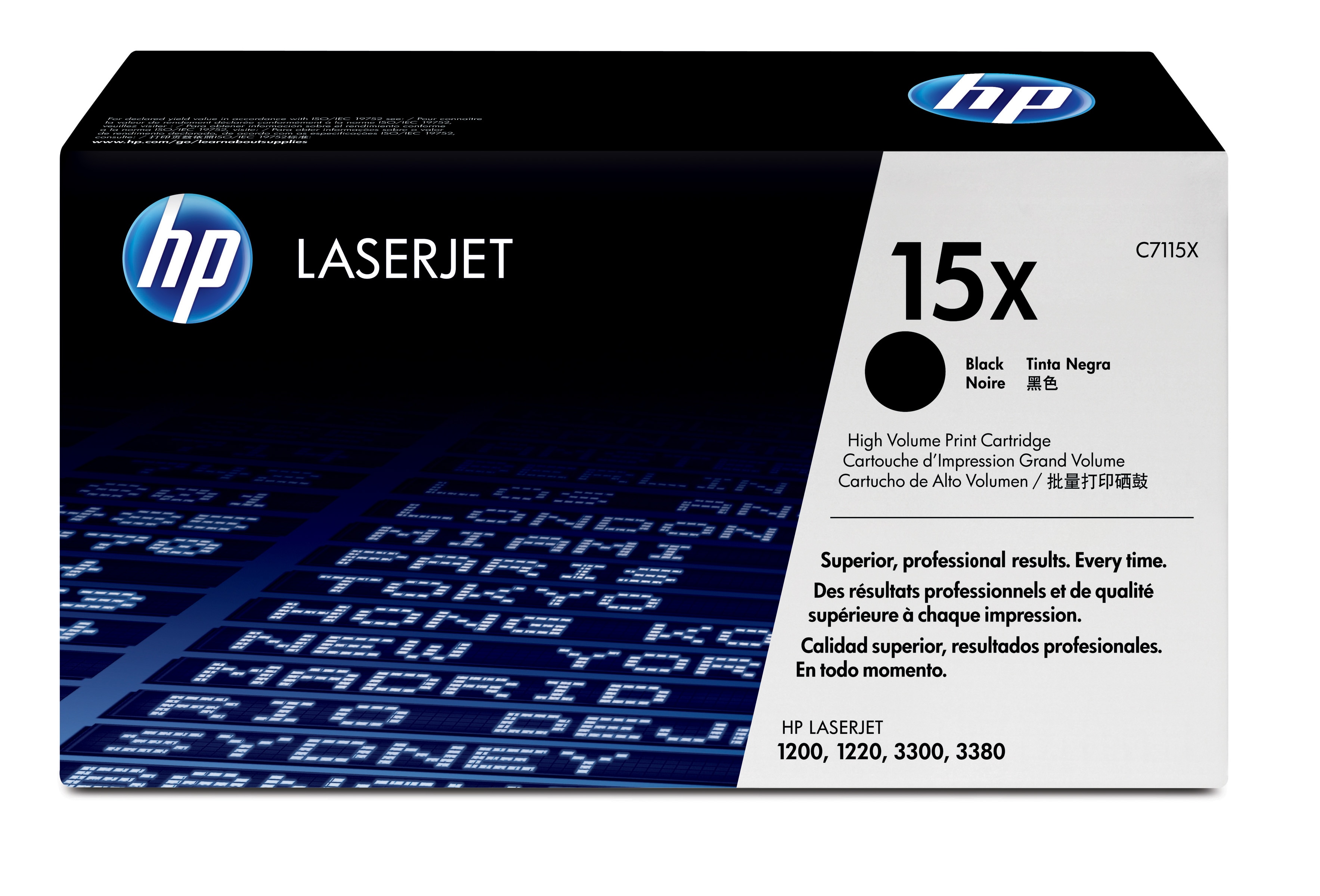 

Картридж HP 15X C7115X для принтера LaserJet 1000/1005/1200/1220/3300/3330mfp (3500 page), 15X