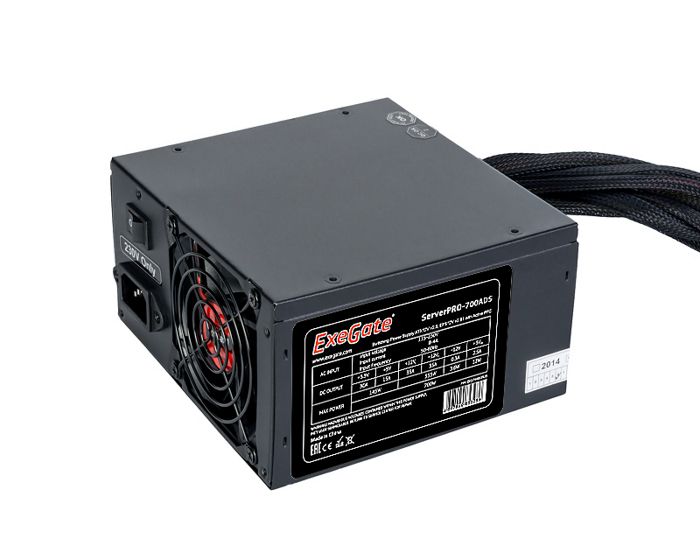 

Блок питания ATX Exegate ServerPRO-700ADS EX174460RUS 700W, APFC, 2х8cm fan, 20+4pin/2x(4+4)pin, 2xPCI-E, 9xSATA, ServerPRO-700ADS
