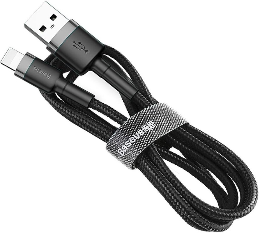 

Кабель интерфейсный Baseus CALKLF-RG1 Cafule 3m Gray/Black, CALKLF-RG1