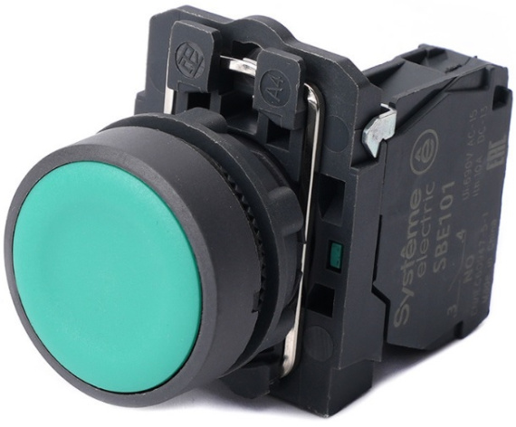 Изображение товара Кнопка управления Systeme Electric SB5AA31 22 мм зеленая с возвратом