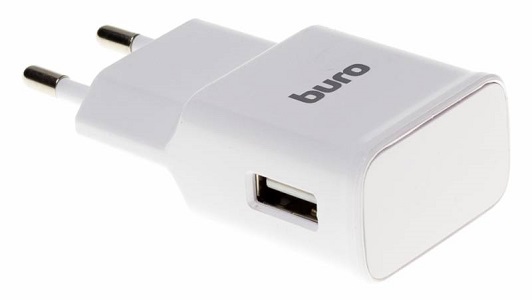 

Зарядное устройство Buro TJ-248W QC 1xUSB, 2.4A/2.1A/1.25A 5/9/12V, white, TJ-248W QC