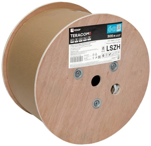 фото Кабель витая пара  EKF TRCS-6ASFP-04LSH-GY-IN3 в Перми