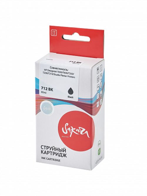 

Картридж Sakura SI3ED71A 3ED71A (№712 Black) струйный для HP, черный чернил, 80 мл., SI3ED71A