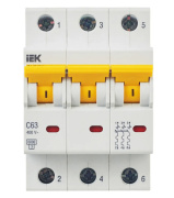 фото Автоматический выключатель IEK MVA31-3-063-C