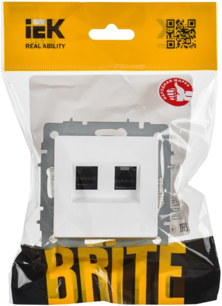 фото Розетка компьютерная  IEK BR-K20-2-K91 в Санкт-Петербургe
