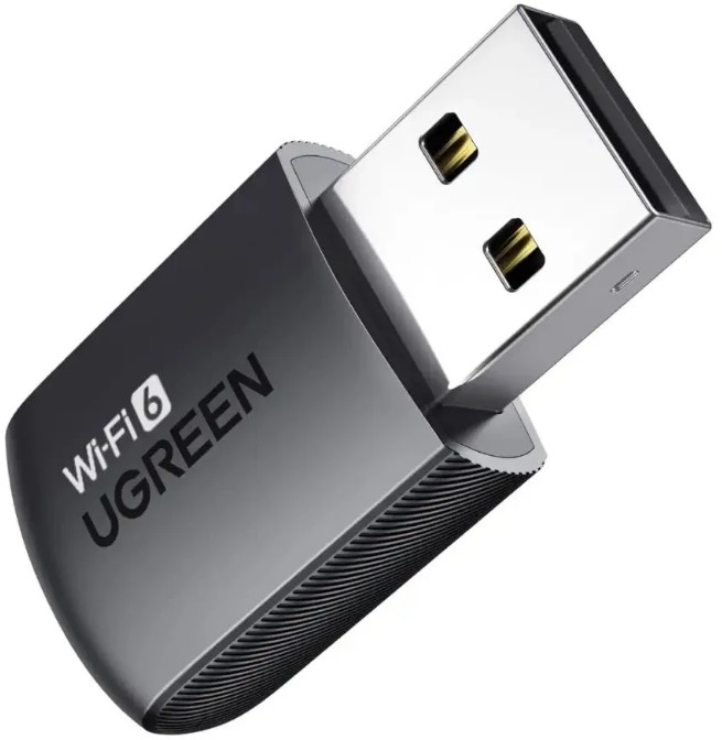 

Адаптер UGREEN CM762 35264_ AX900 USB-A Dual Band Wi-Fi Adapter. Цвет: черный, CM762