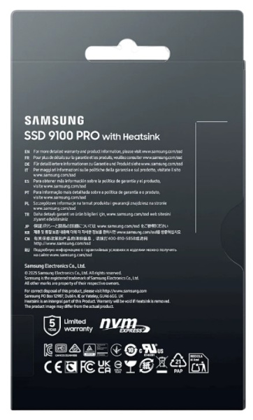 фото Накопитель SSD M.2 2280 Samsung 9100 PRO в Уфе 4096 ГБ
