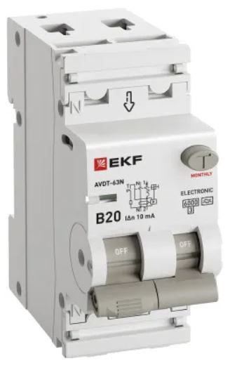 фото Автомат дифференциальный EKF D63N26EA20B10 в Челябинске