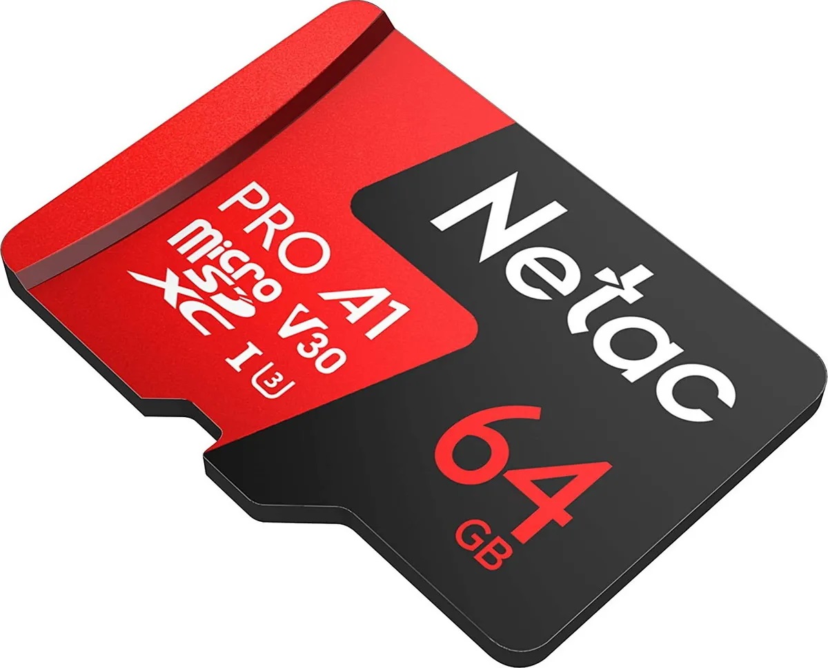 

Карта памяти 64GB Netac NT02P500PRO-064G-S MicroSDXC P500 Extreme Pro, retail, NT02P500PRO-064G-S