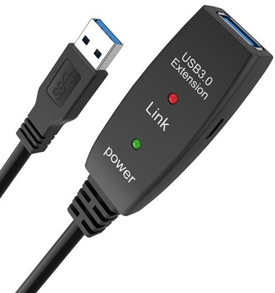 

Кабель интерфейсный USB 3.0 Aopen/Qust ACU827A-10M удлинительный активный A(M)/A(F), 10m, ACU827A-10M
