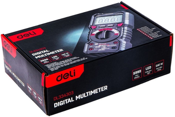 фото Мультиметр цифровой Deli DL334303 в Уфе