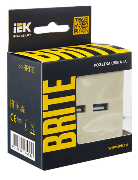 фото Розетка USB  IEK BR-U21-D31-K10 в Казани