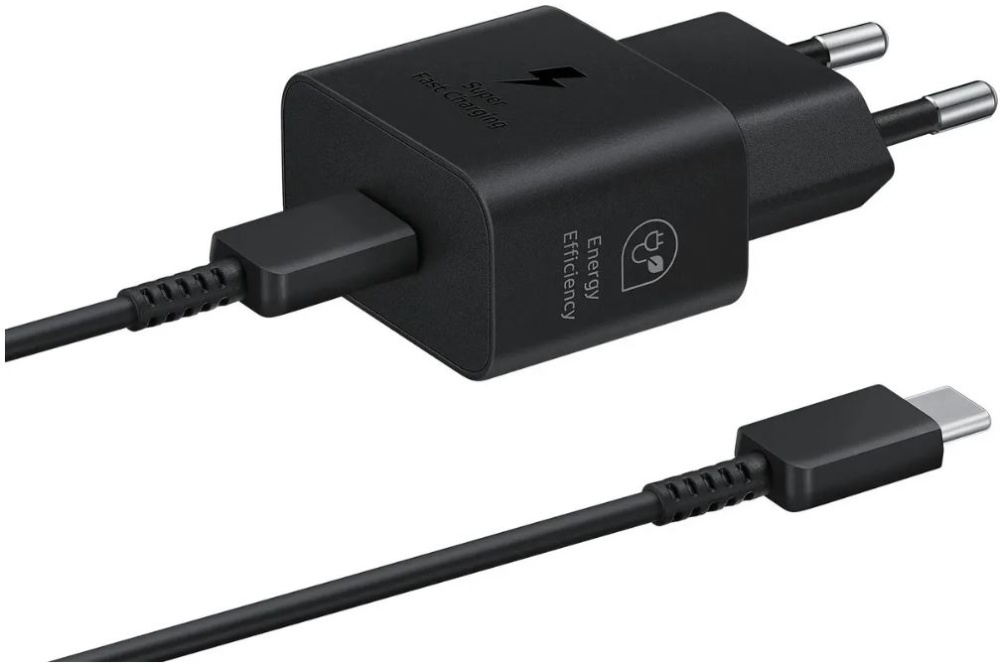 

Зарядное устройство сетевое Samsung EP-T2510 25W Type-C Black+cable, EP-T2510