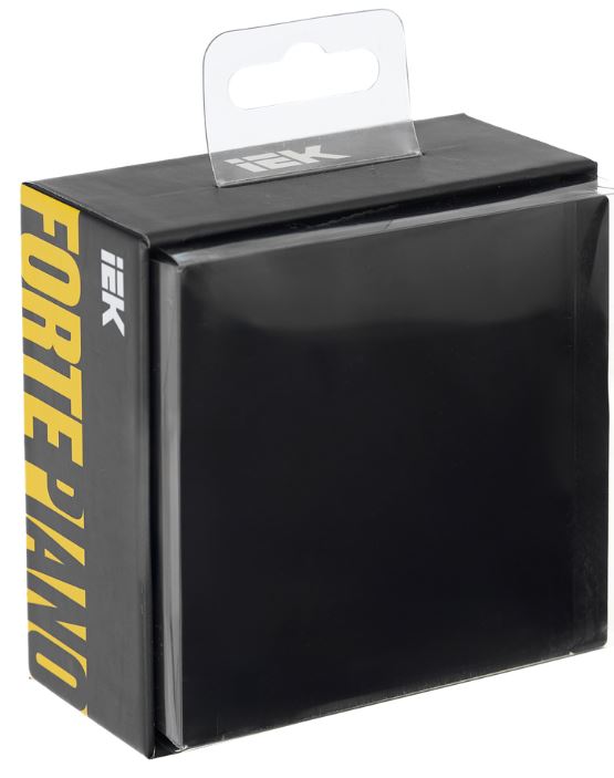 

Выключатель одноклавишный с подсветкой IEK FP-V10-1-10-1-K02 FORTE&PIANO 10А FP102 черный, FP-V10-1-10-1-K02