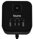 фото Удлинитель сетевой Buro BU-PC3.1UС-PLUS-B