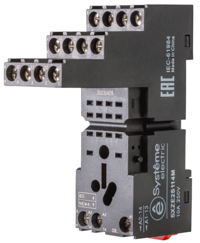 

Разъем Systeme Electric SXZE2S114M для реле 4СО 10А separate, SXZE2S114M