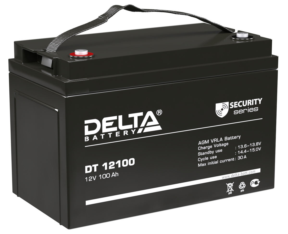 

Батарея Delta DT 12100 12В 100Ач 215х172х329мм, DT 12100