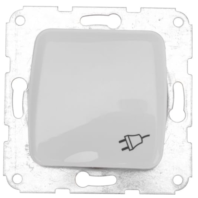 

Розетка KRANZ KR-78-0216 DEA 1-ая керамика с/з с крышкой с/у 16А мех. белая, KR-78-0216