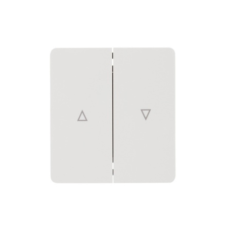 Изображение товара Двухклавишный выключатель KRANZ KR-78-0711-1 для жалюзи прозрачный перламутр