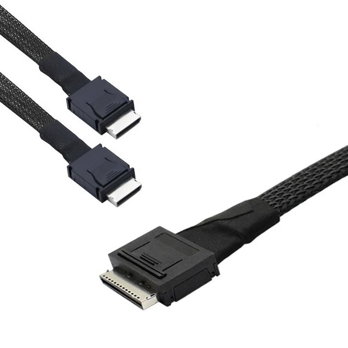 

Кабель Amphenol RML80-0249/RML42-0249 OcuLink SFF8611 8i-to-2x SFF8611 4i, 80cm, OEM, RML80-0249/RML42-0249