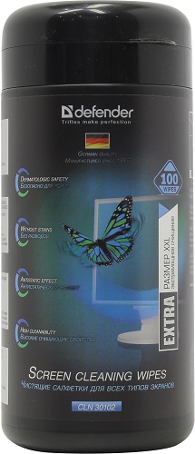 

Туба Defender CLN30102 Pro для экранов / нетканый материал "wetlaid"/ 100 шт/, CLN30102