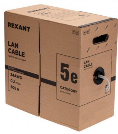 фото Кабель витая пара F/UTP 5e кат. 4 пары Rexant 01-0146-R в Омске