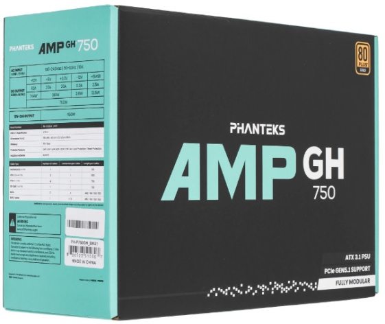 фото Блок питания ATX PHANTEKS PH-P750GH_BK01 в Казани