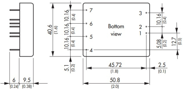фото Преобразователь DC-DC модульный TRACO POWER TEN 25-2411 в Красноярске
