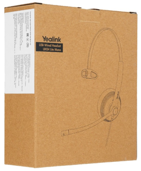 фото Проводная моногарнитура Yealink UH34 Lite Mono UC, Проводной, Накладные, Черный, [UH34 Lite Mono UC] в Нижнем Новгороде