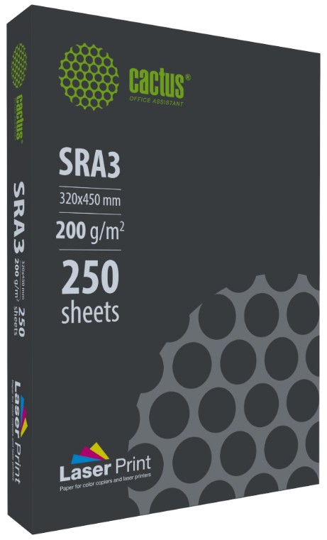 

Бумага Cactus CS-LPSRA3200250 SRA3/200г/м2/250л./белый для лазерной печати, CS-LPSRA3200250