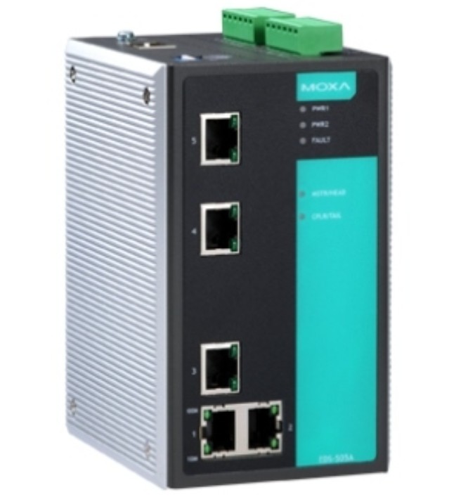 

Коммутатор управляемый MOXA EDS-505A-T 5x10/100 BaseTx ports, EDS-505A-T