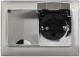 фото Розетка двухместная с заземлением  IEK SK-R26-16-44-K50-F
