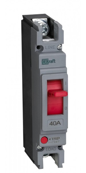Изображение товара Автоматический выключатель DEKraft series VА-300 3P 40А литой корпус надежная защита