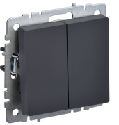 фото Переключатель двухклавишный IEK BR-V22-0-10-K53