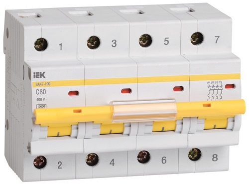 фото Автоматический выключатель  IEK MVA40-4-080-C в Омске