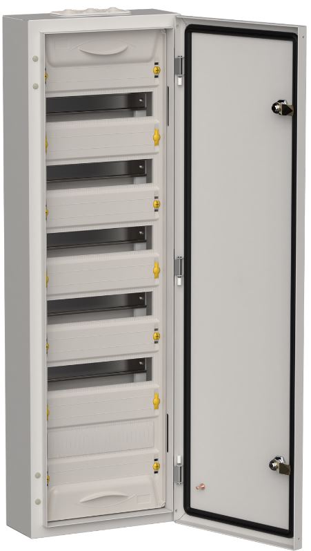 

Щит распределительный навесной IEK TI5-50-N-072-54-7035 TITAN 5 ЩРн-72 (1х72) 960х310х140 IP54 серый металлический, TI5-50-N-072-54-7035