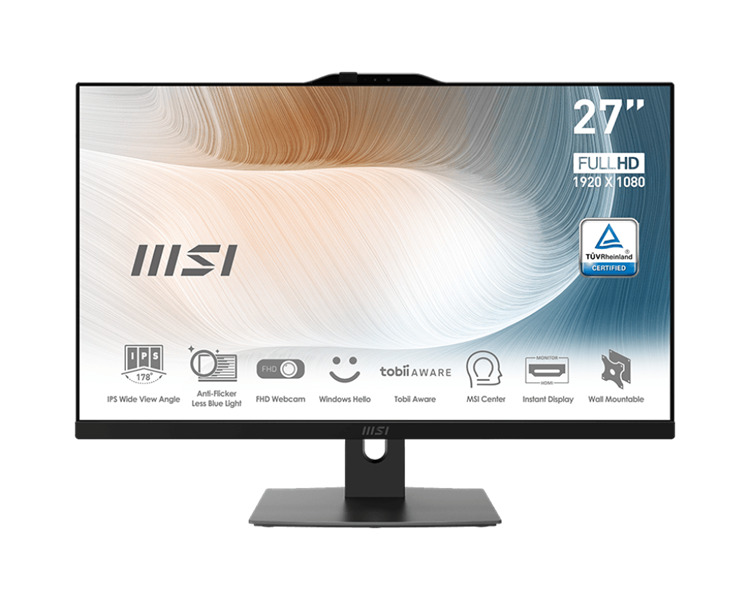 

Моноблок 27'' MSI Modern AM272P 12M-647XRU (MS-AF82) 9S6-AF8211-647 i3-1215U/8GB/256GB SSD/Integrated Graphics/FHD/WiFi/BT/wireless kbd/mouse/noOS/bla, Modern AM272P 12M-647XRU (MS-AF82)